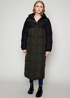 Colourblock Quilted Coat by Hailys