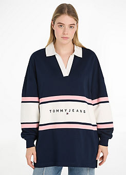 Colourblock Rugby Shirt by Tommy Jeans