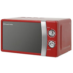 Colours Plus 17L Manual Microwave RHMM701R-N - Red by Russell Hobbs