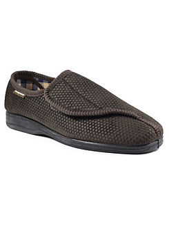 Columbus II Brown One Touch Slippers by Goodyear