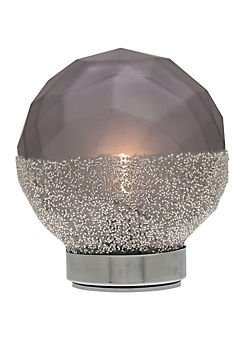 Cool Grey Glass LED Light by Hestia