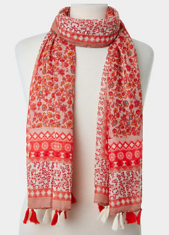 Cooler By The Coast Tassel Scarf    by Joe Browns