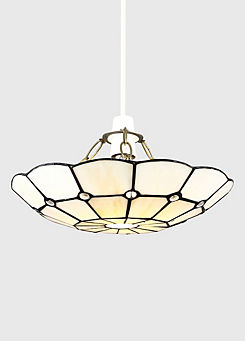 Cortez Tiffany Style Glass Easyfit Non Electric Pendant by ValueLights