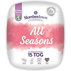 Cosy Nights All Seasons 15 Tog Duvet (10.5 & 4.5 Tog) by Slumberdown