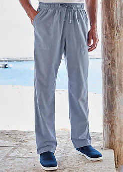 Cotton Pull-On Trousers by Cotton Traders