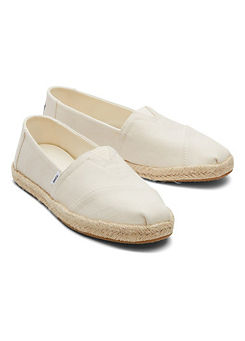 Cream Alpargata Rope Shoes by Toms