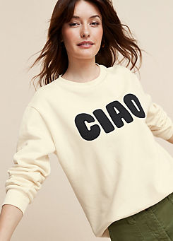 Cream Ciao Sweatshirt by Freemans