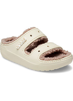 Cream Classic Cozzzy Sandals by Crocs