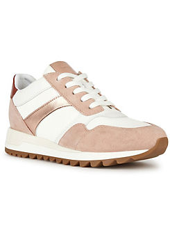 Cream Leather D Tabelya A Sneakers by Geox