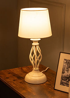 Cream Traditional Table Lamp by ValueLights