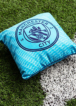 Crest Reversible 40x40cm Cushion by Manchester City FC