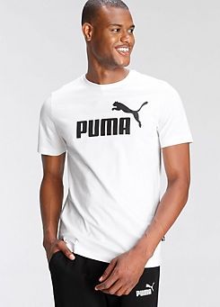 Crew Neck Logo Printed T-Shirt by Puma