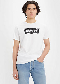 Crew Neck T-Shirt with Logo Print by Levi’s