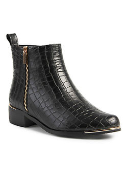 Croc Ankle Boots by Lunar Exclusive