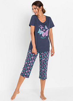 Cropped Butterfly Pyjamas by bonprix