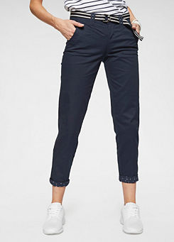 Cropped Chinos with Belt by Kangaroos