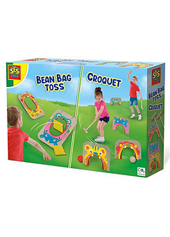 Croquet And Bean Bag Toss 2-In-1 Game by SES Creative