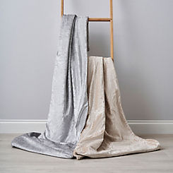 Crushed Velvet Throw by Cascade Home