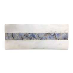 Culinary Concepts White Marble & Blue Agate Large Board by Culinary Concepts