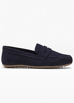 Cut-Out Suede Loafers by bonprix