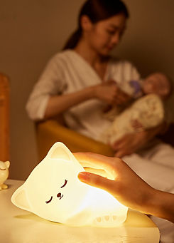 Cuties Colour Changing Kids Rechargeable LED Night Light - Sophie Kitten by Groov-e