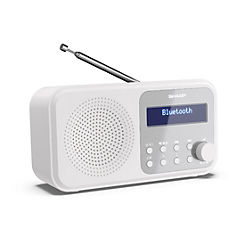 DR-P420(WH) Tokyo Digital Radio DAB/DAB+ & FM with Bluetooth - White by Sharp