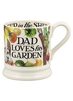 Dad Loves His Garden Half Pint Mug by Emma Bridgewater