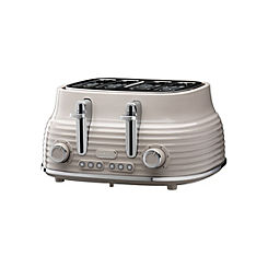 Daewoo Sienna 4 Slice Toaster SDA2485GE - Taupe