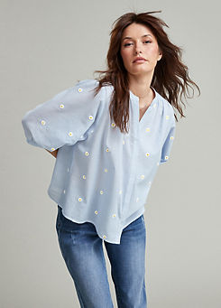 Daisy Embroidered Blouse by Freemans