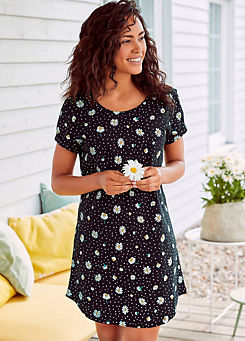 Daisy Print Nightgown by Vivance Dreams
