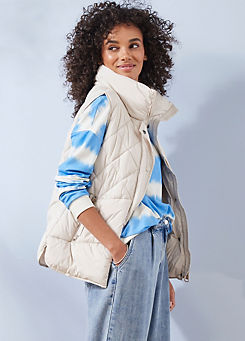 Dani Cream Padded Gilet by Freestyle