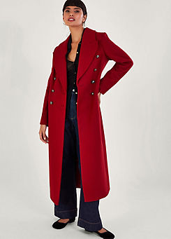 Daria Double-Breasted Coat by Monsoon
