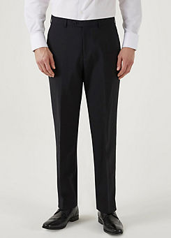 Darwin Black Regular Fit Suit Trousers by Skopes