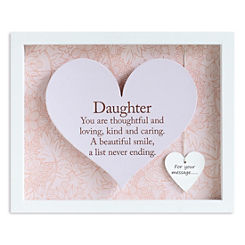 Daughter - Heart Frame by Said With Sentiment