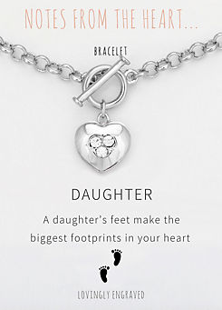 Daughter Bracelet by Notes From The Heart