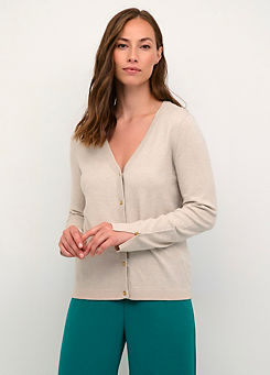 Dela V-Neck Buttons Cardigan by Cream