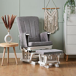 Deluxe Reclining Glider Chair & Stool by OBaby