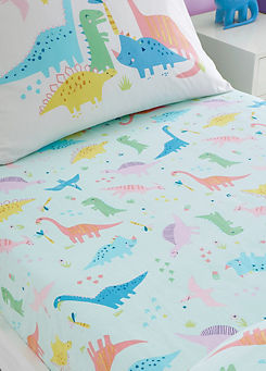 Dinosaur Friends Fitted Sheet by Catherine Lansfield