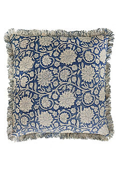 Dipika Floral Trellis Cotton 45x45cm Cushion by Malini