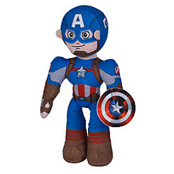 Disney Captain America Poseable Plush Toy 28cm by Disney Marvel