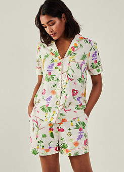 Dobby Floral Pyjama Set by Accessorize