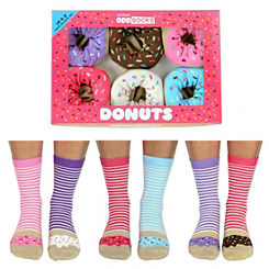 Donut Selection Box - 6 Delicious Odd Socks by United Oddsocks
