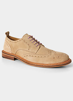 Double Rand Suede Brogues by Joe Browns