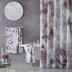 Dramatic Floral Shower Curtain by Catherine Lansfield