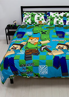Drawn Reversible Duvet Cover Set by Minecraft