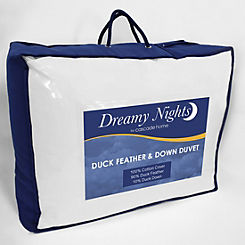 Dreamy Nights All Natural Duck Feather & Down 10.5 Tog Duvet by Cascade Home
