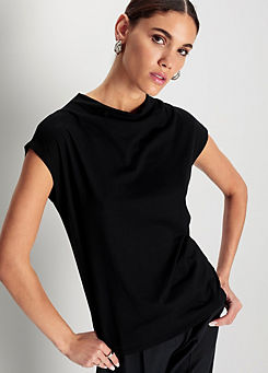 Dropped Shoulders Waterfall T-Shirt by Hechter Paris