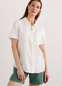 Drydock Short Sleeve Linen Shirt by Seasalt Cornwall
