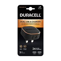 Dual 17W USB-A Charger by Duracell