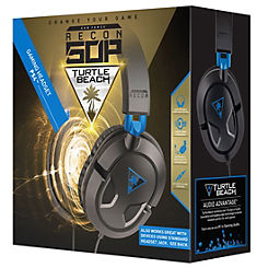 Ear Force Recon 50P Gaming Headset - Black & Blue by Turtle Beach